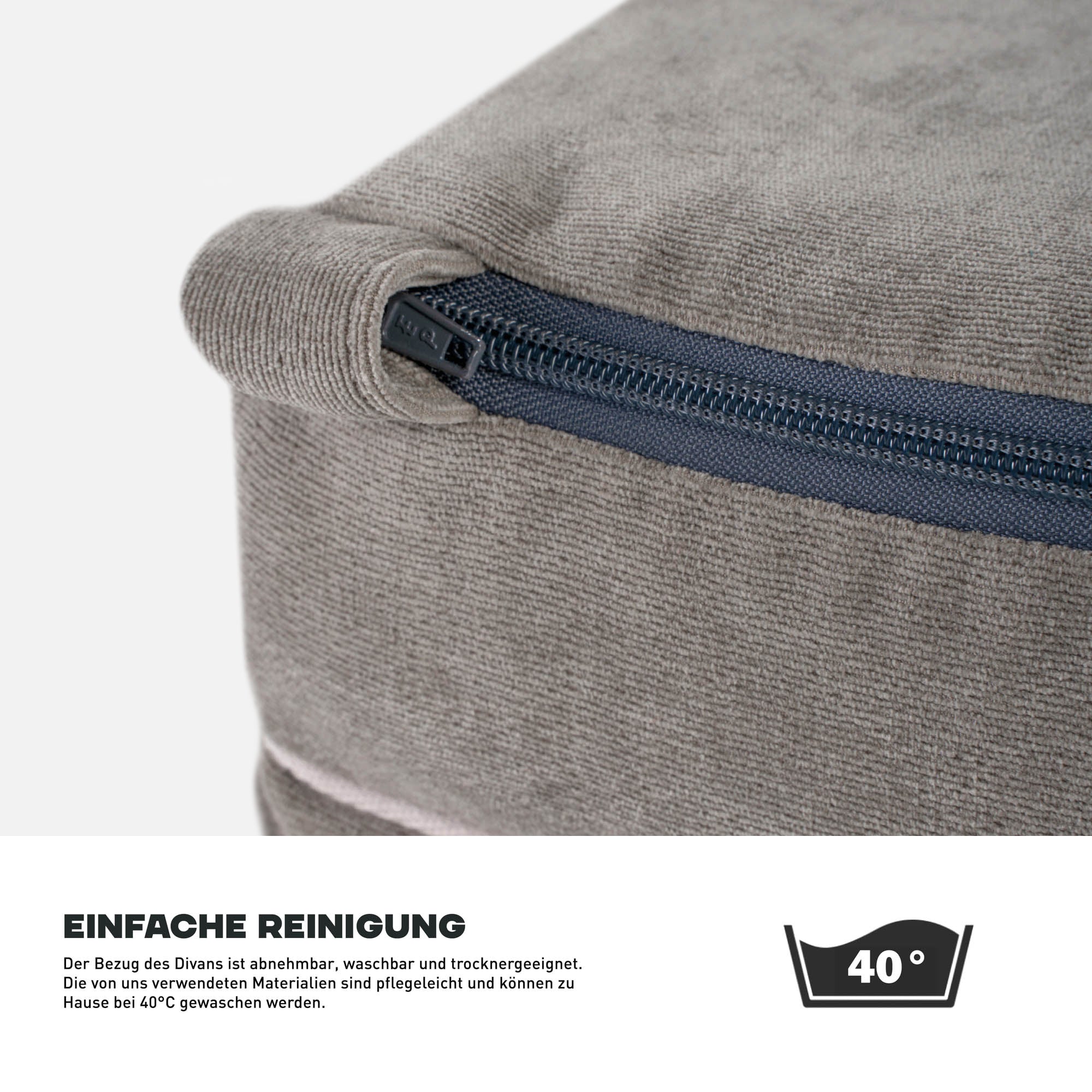 Hundebett Divan - Steingrau